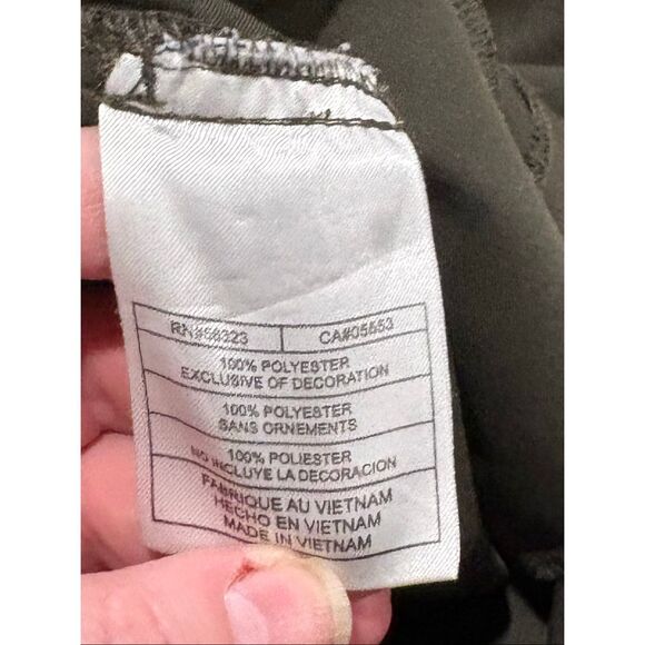 Nike FitDry Womens Capri Pants Mid Rise Athletic Cropped Pants Black Size M - Picture 5 of 8